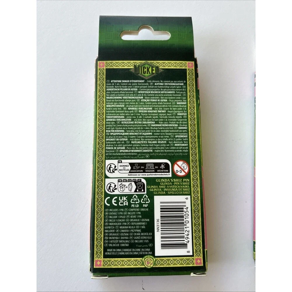 Wicked Shiz University Pin Set of 2 Glinda’s Pink Pin & Blue Shiz Pin Brand New